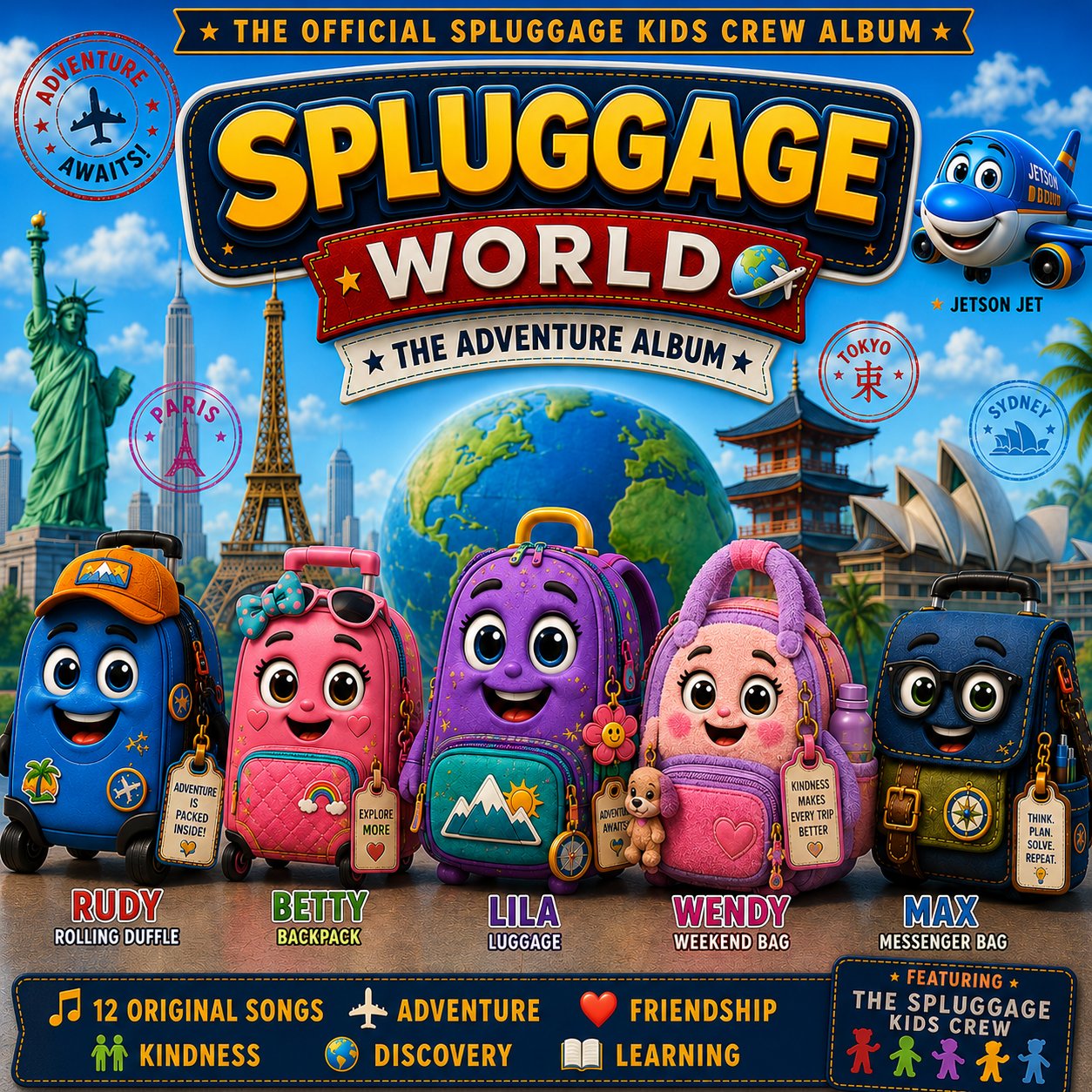 SPLUGGAGE WORLD: The Adventure Album — Front Cover