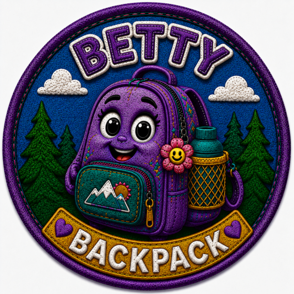 BETTY BACKPACK™ PVC Travel Patch