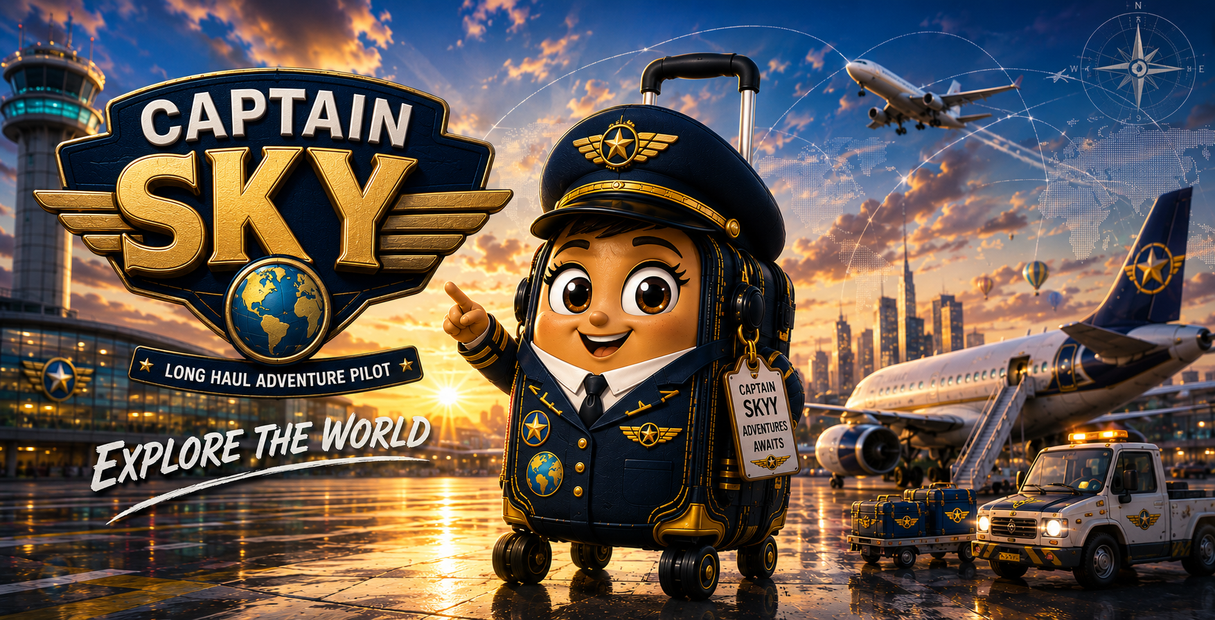 CAPTAIN SKYE Luxury Carry-On