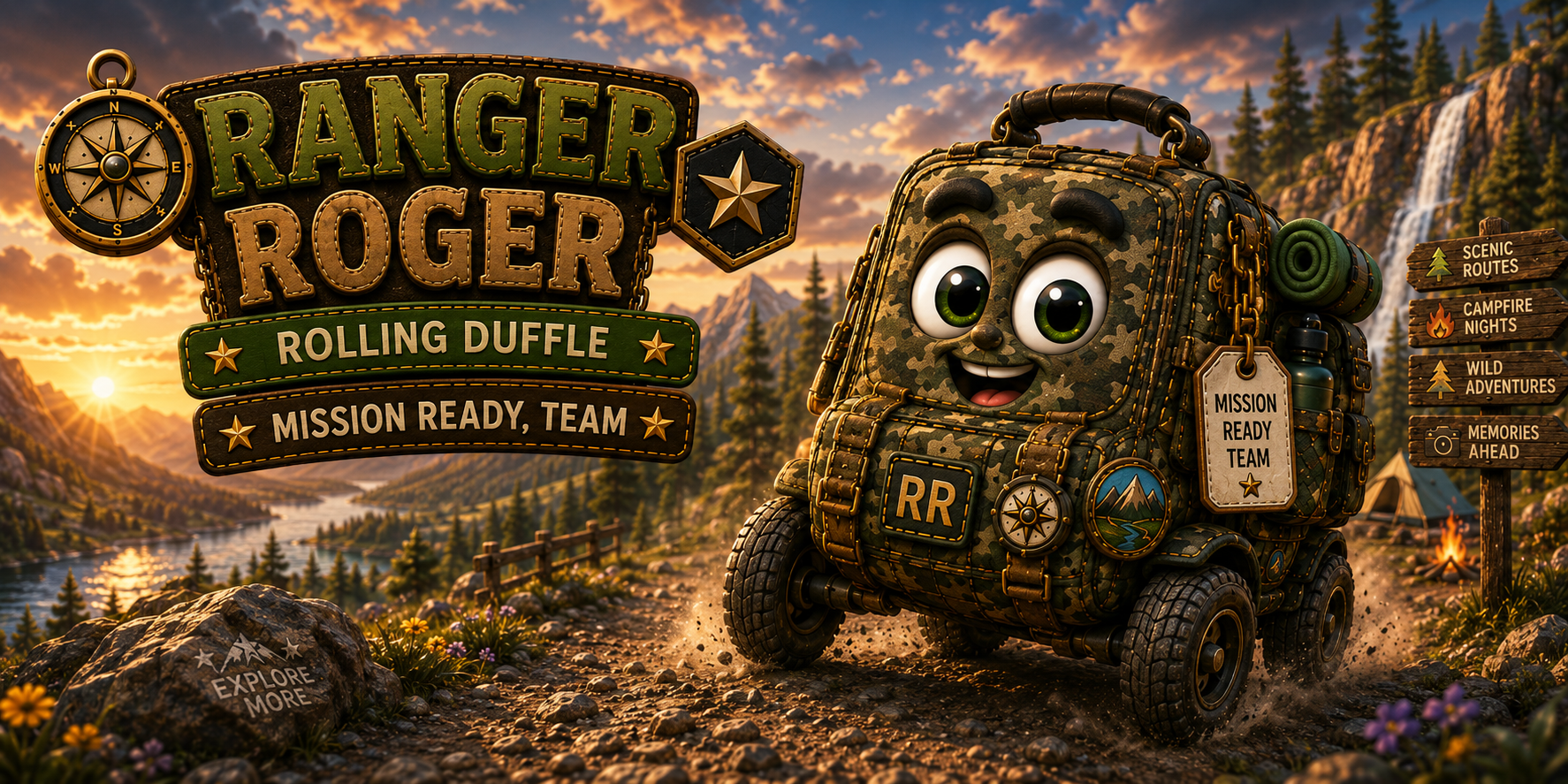 RANGER ROGER Rolling Duffle