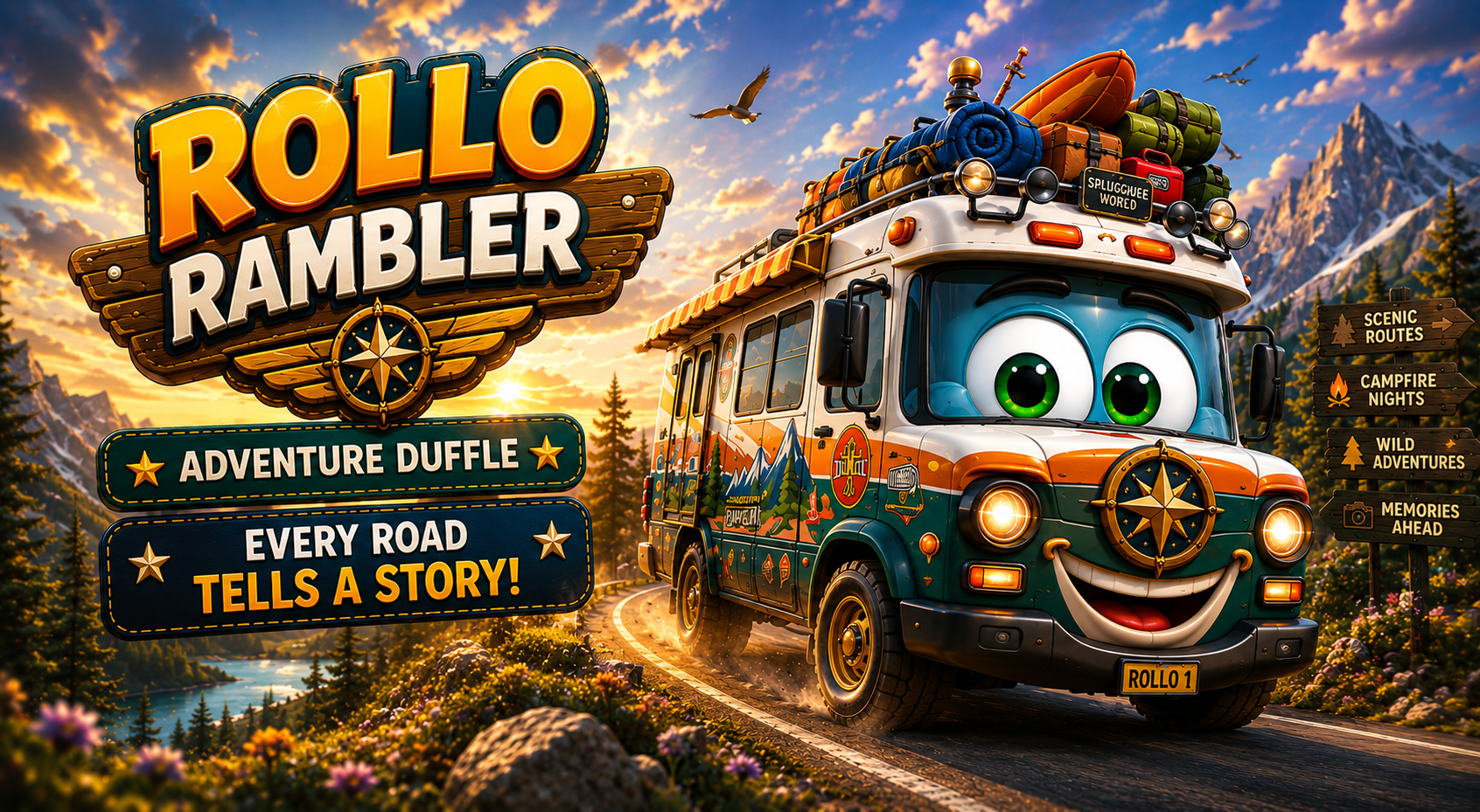 ROLLO RAMBLER Road Trip Storyteller