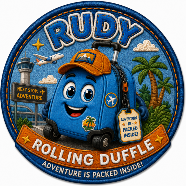 RUDY ROLLING DUFFLE Travel Sticker