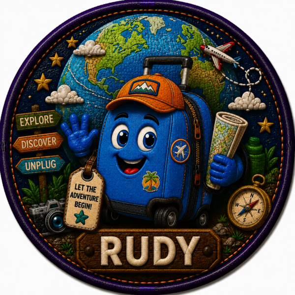 RUDY ROLLING DUFFLE First Class Collector Sticker