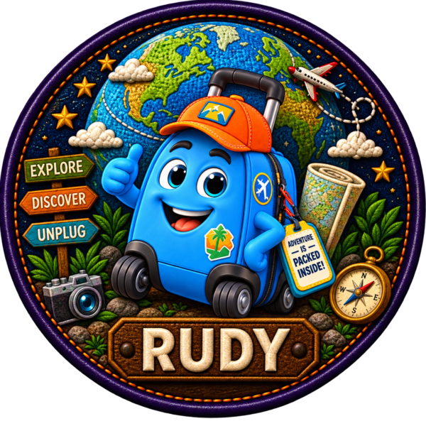 RUDY ROLLING DUFFLE First Class Collector Sticker
