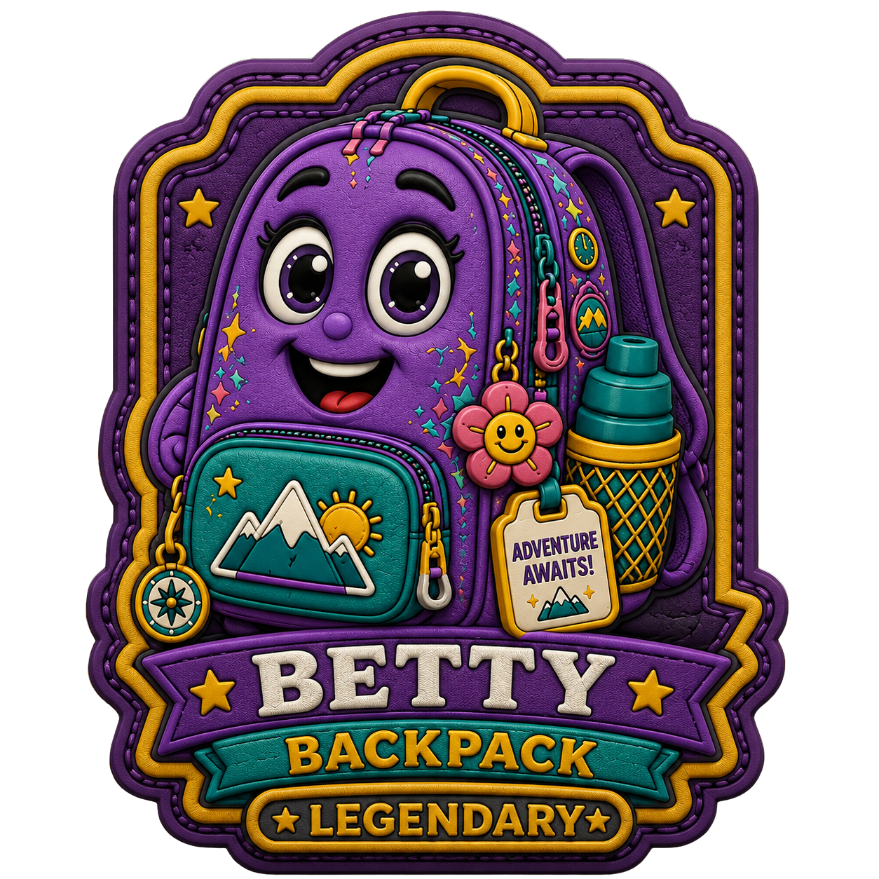 BETTY BACKPACK Legendary PVC Patch