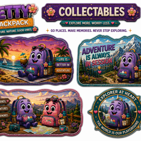 BETTY BACKPACK Collector Sticker Sheet