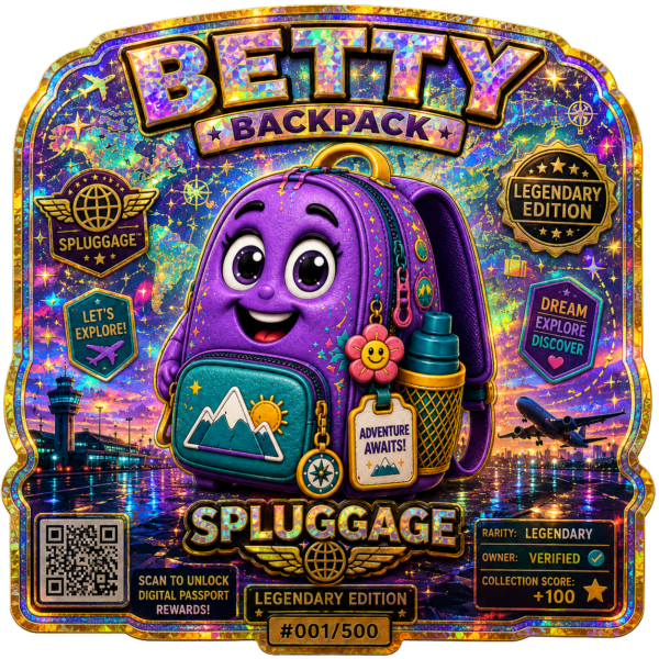 BETTY BACKPACK Legendary Holographic Sticker