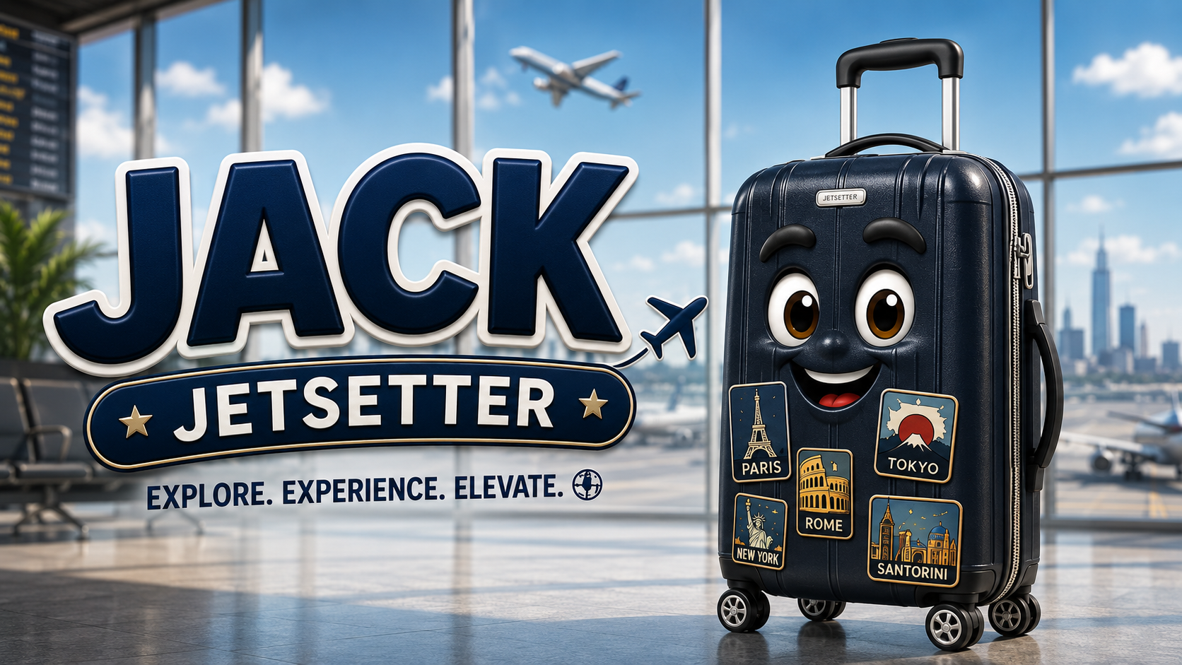 JACK JETSETTER Rolling Suitcase