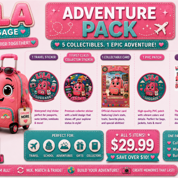 LILA LUGGAGE Adventure Pack