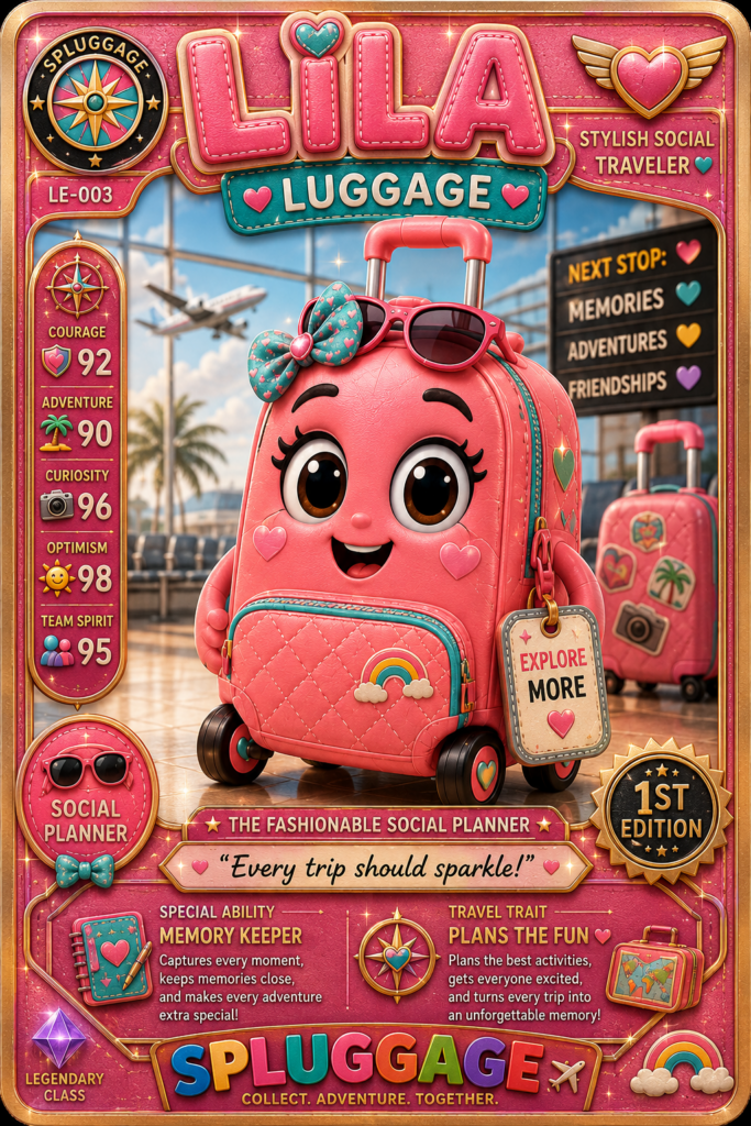LILA LUGGAGE Collectable Character Cards