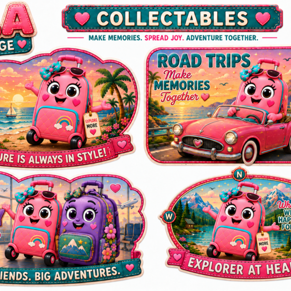 LILA LUGGAGE Collector Sticker Sheet