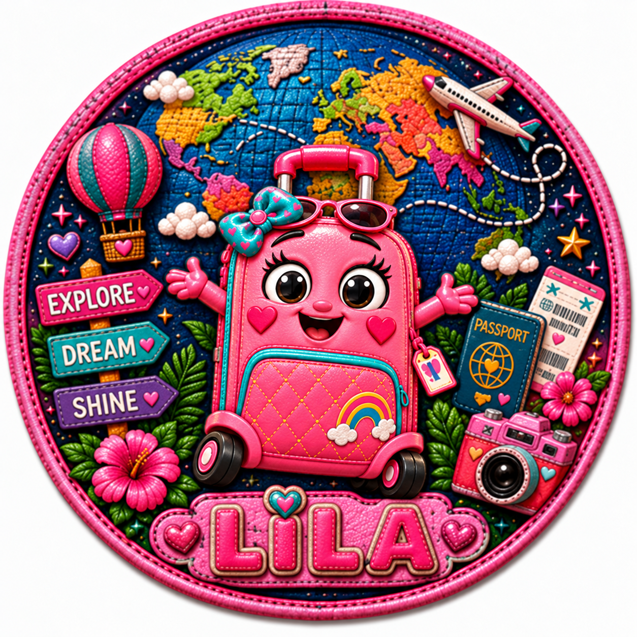 LILA LUGGAGE First Class Collector Sticker