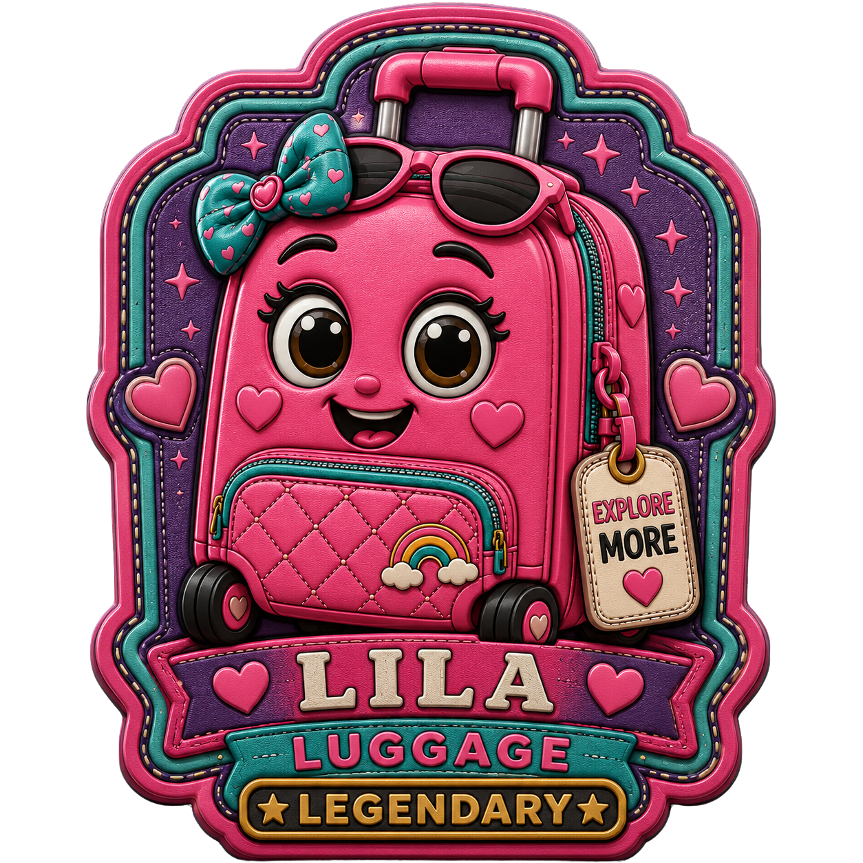 LILA LUGGAGE Legendary PVC Patch