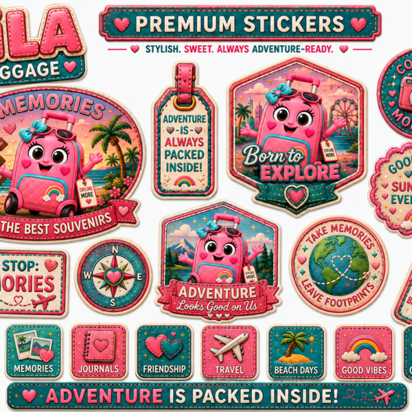 LILA LUGGAGE Premium Sticker Sheet
