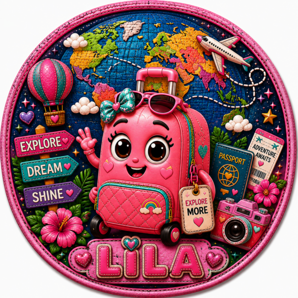 LILA LUGGAGE First Class Collector Sticker
