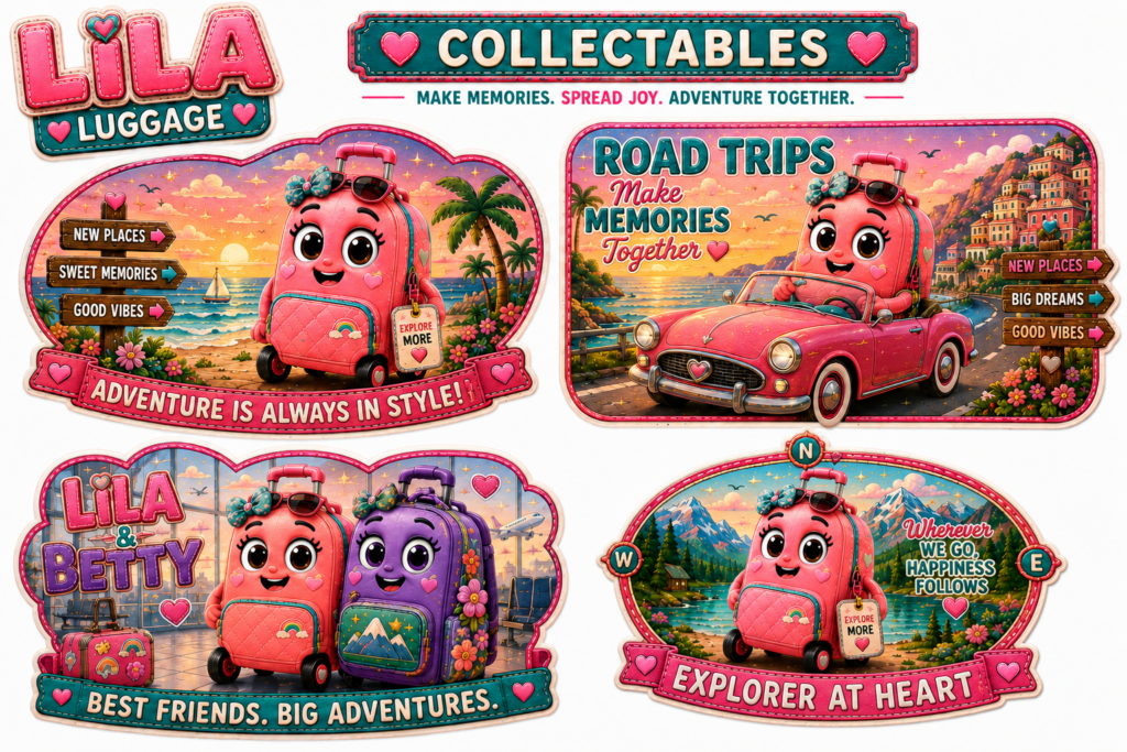 LILA LUGGAGE Collector Sticker Sheet