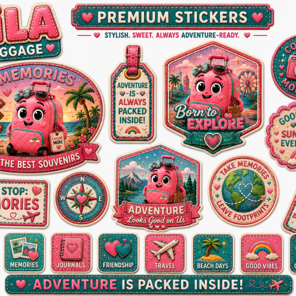 LILA LUGGAGE Premium Sticker Sheet