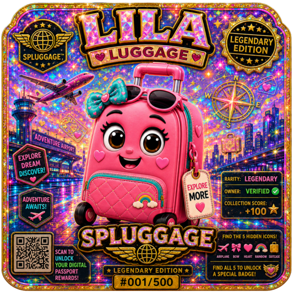 LILA LUGGAGE Legendary Holographic Sticker
