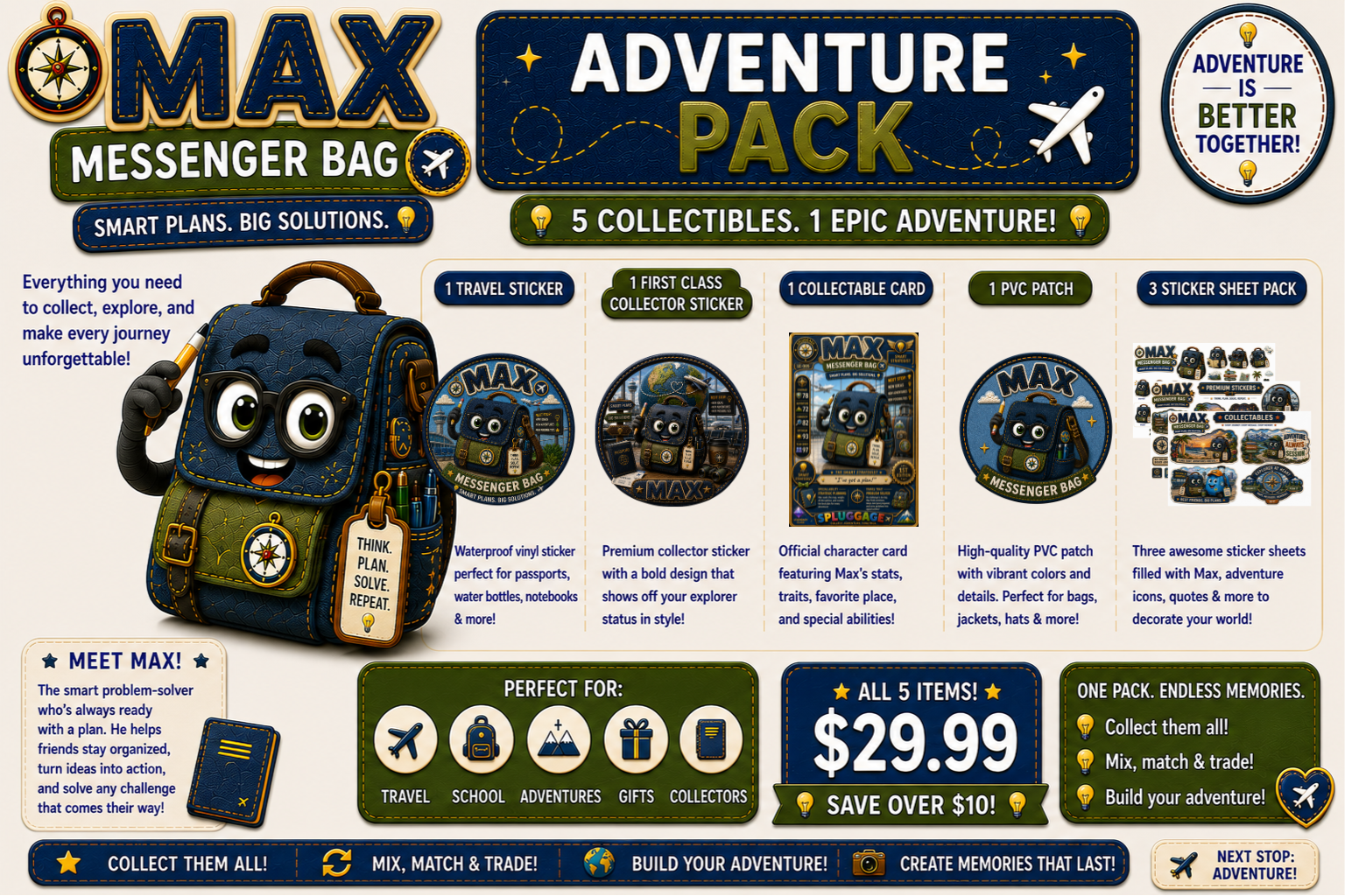 MAX MESSENGER BAG Adventure Pack
