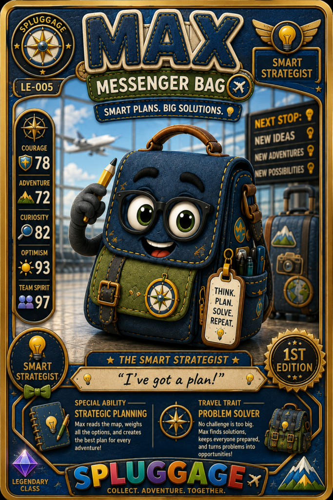 MAX MESSENGER BAG Collectable Character Cards