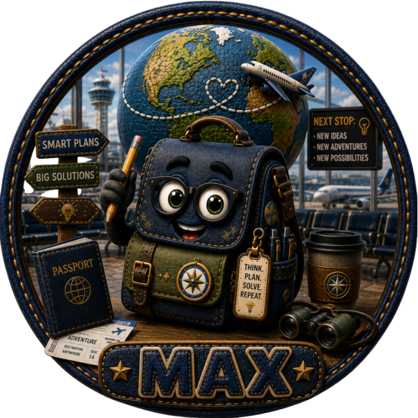 MAX MESSENGER BAG First Class Collector Sticker