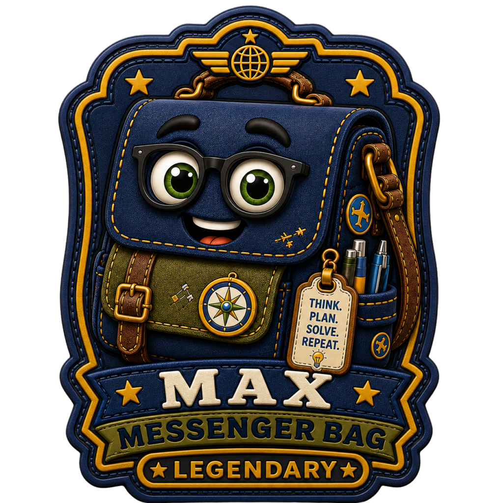 MAX MESSENGER BAG Legendary PVC Patch