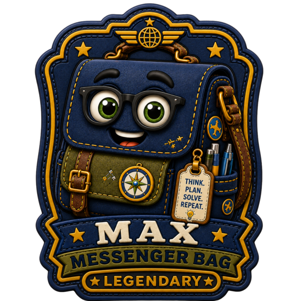 MAX MESSENGER BAG Legendary PVC Patch