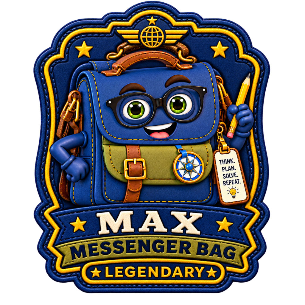 MAX MESSENGER BAG Legendary PVC Patch
