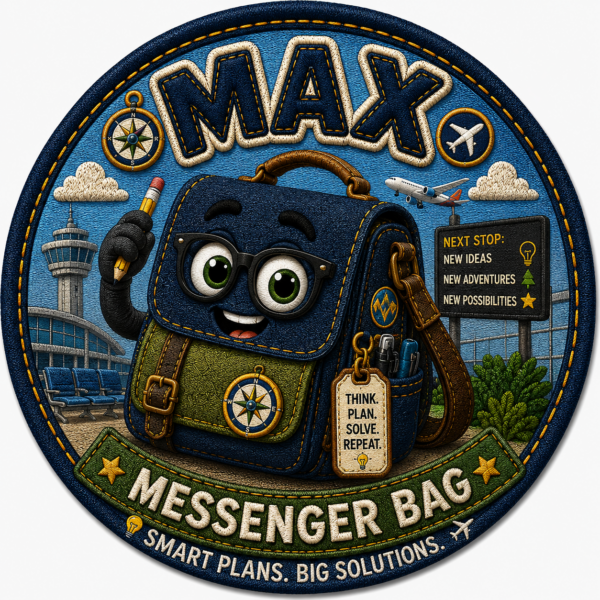 MAX MESSENGER BAG Travel Sticker