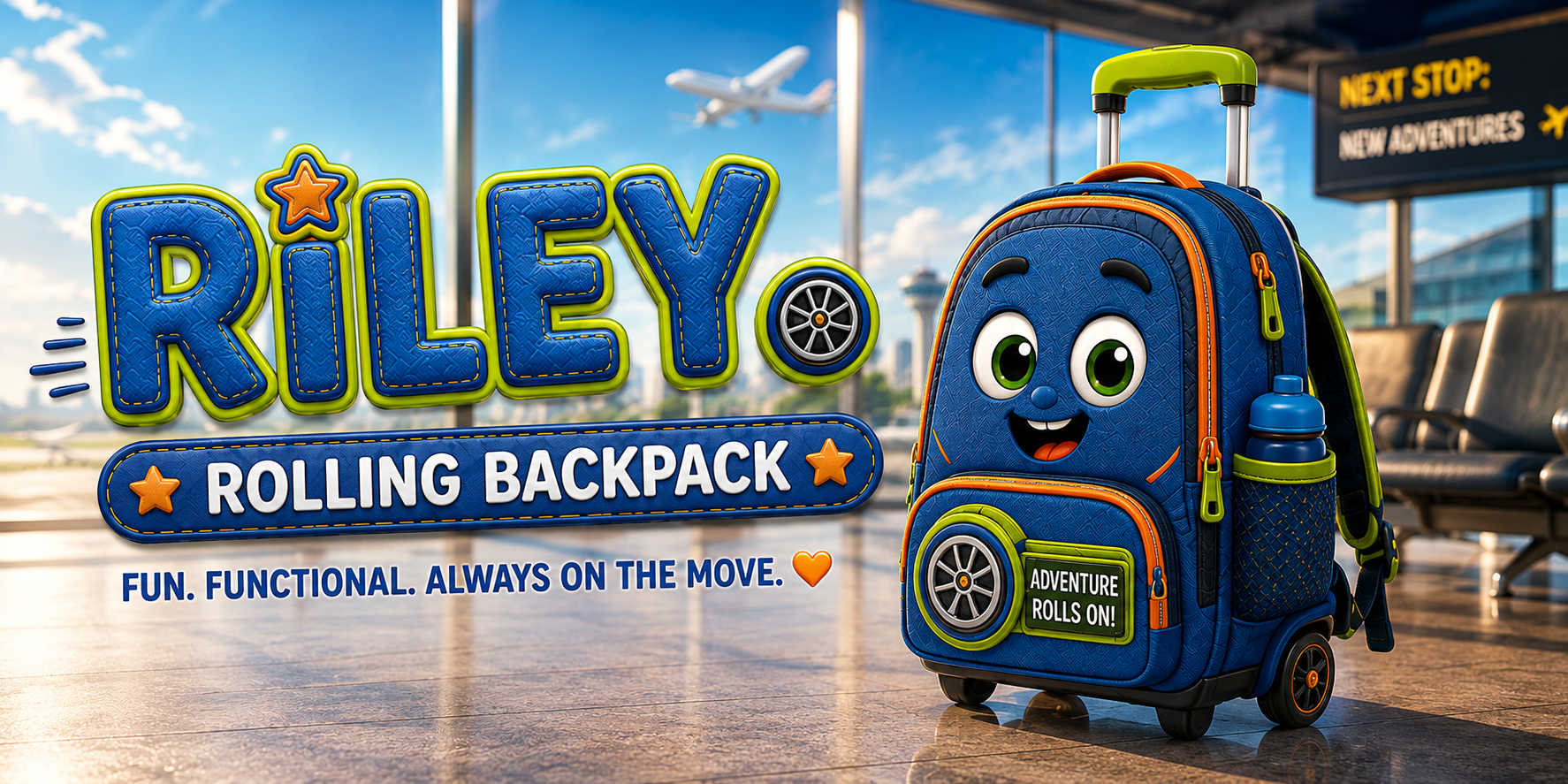 RILEY Rolling Backpack