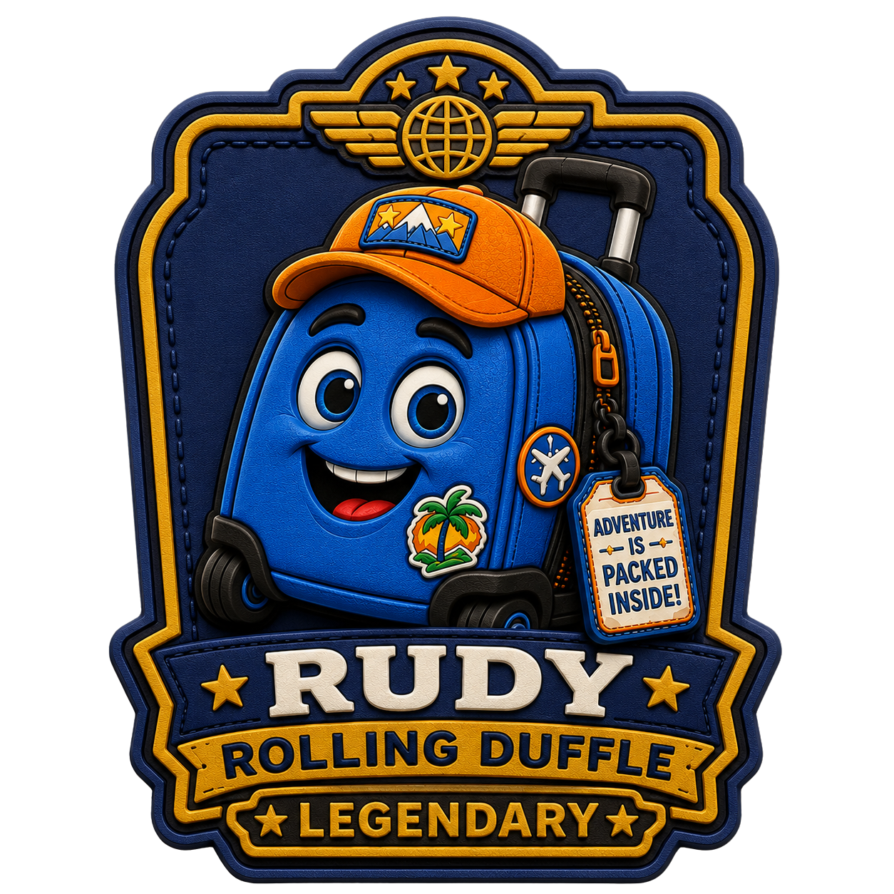 RUDY ROLLING DUFFLE Legendary PVC Patch