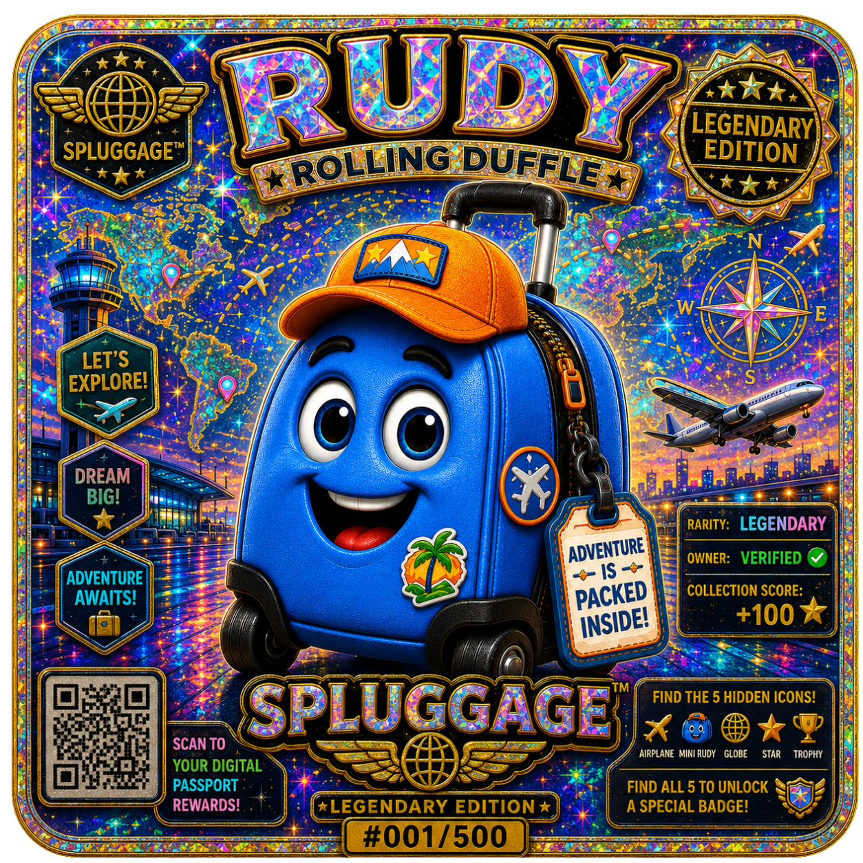 RUDY LEGENDARY Legendary Holographic Sticker