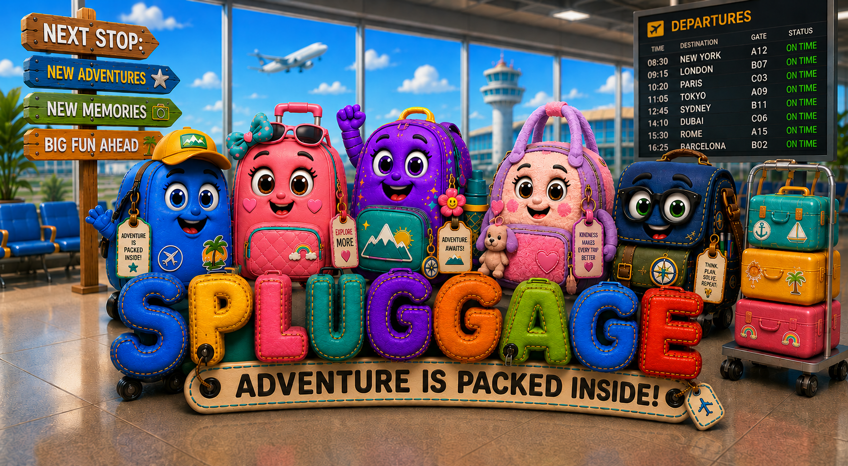 SPLUGGAGE — Adventure is packed inside!