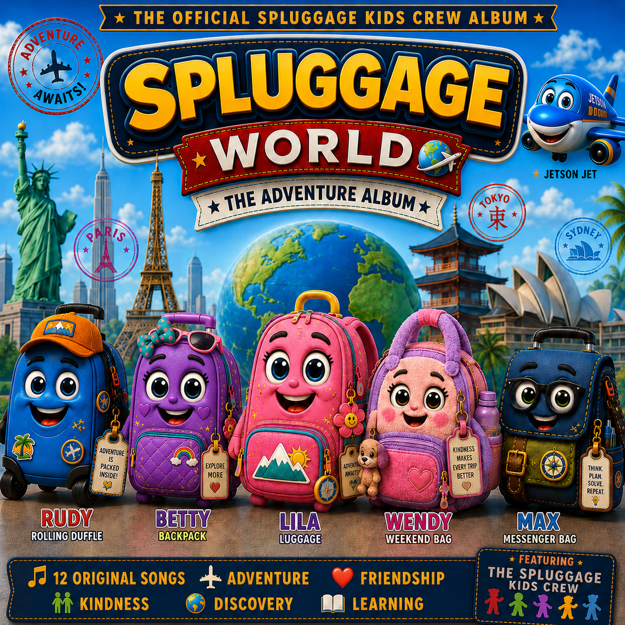 SPLUGGAGE WORLD: The Adventure Album — Front Cover