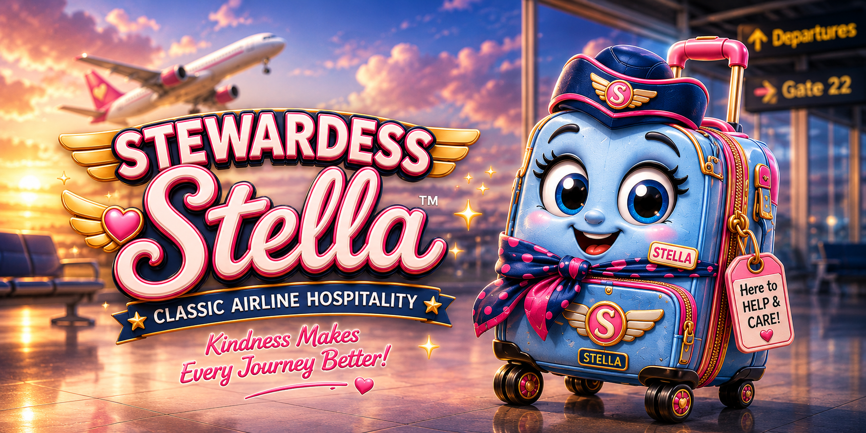 STELLA STEWARDESS Rolling Luggage