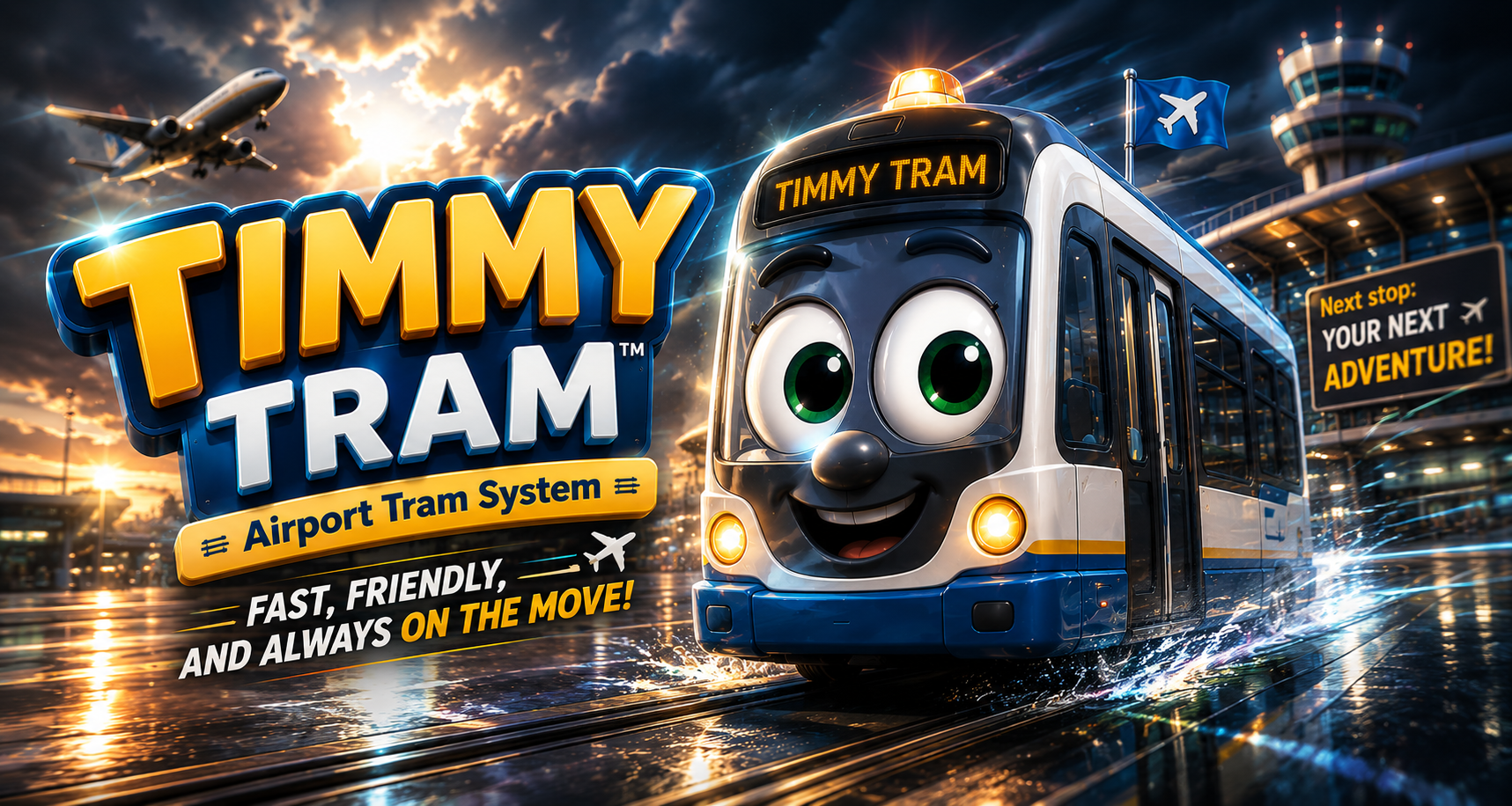 TIMMY TRAM Friendly Airport Tram