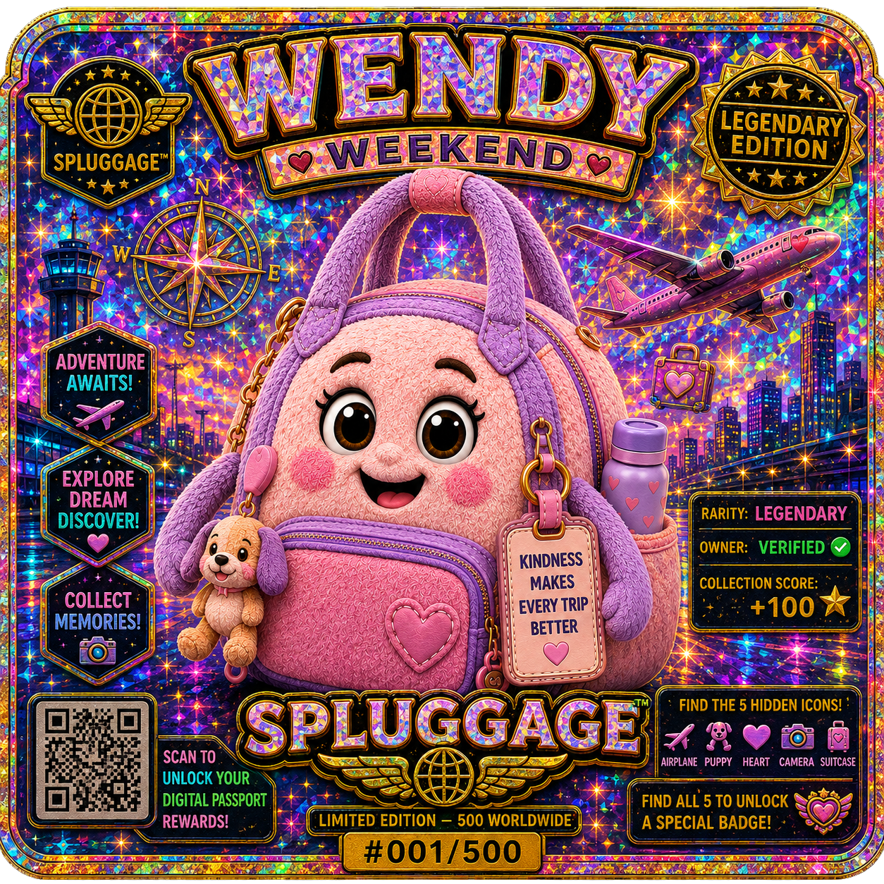 WENDY WEEKEND Legendary Holographic Sticker