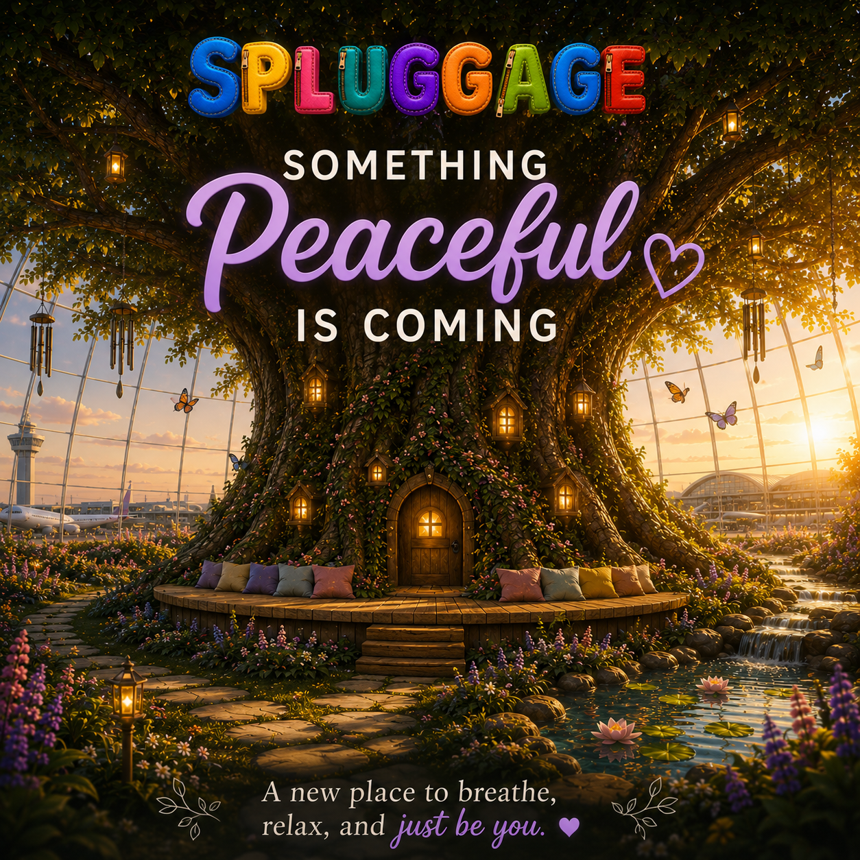 SOMETHING PEACEFUL IS COMING Image CALM CORNER LAUNCH